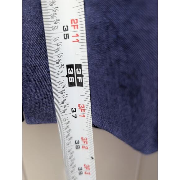 Antonio Melani Sheath Dress Blue Pleated Short Sleeves Business Cocktail Size 8 - Picture 6 of 6